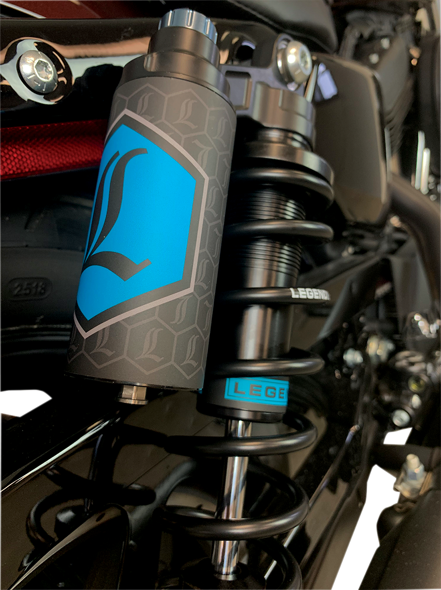 LEGEND SUSPENSION REVO ARC Piggyback Shocks - 13" - Heavy Duty - Black - '04-'22 Sportster 1310-1895 — image 2