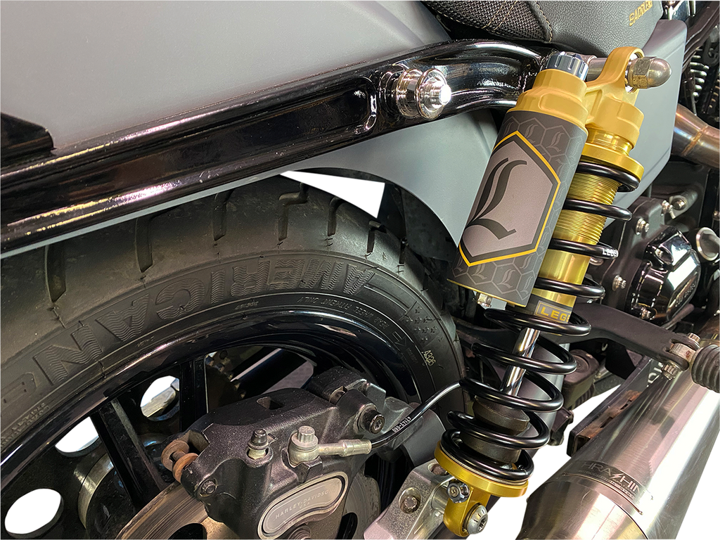 LEGEND SUSPENSION REVO ARC Piggyback Shocks - 13" - Standard - Gold - '99-'17 Dyna 1310-1914 — image 2
