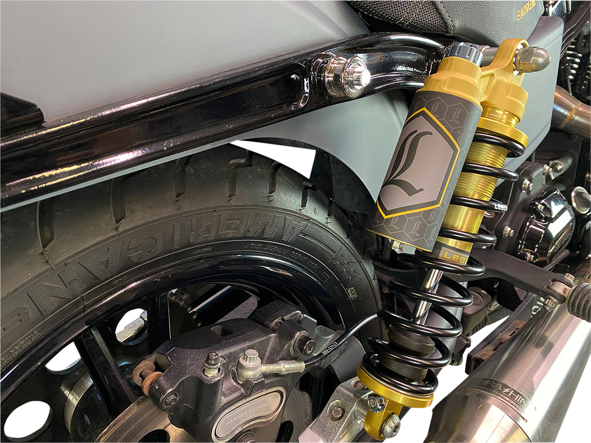 LEGEND SUSPENSION REVO ARC Piggyback Shocks - 13" - Standard - Gold - '99-'17 Dyna 1310-1914 — image 2