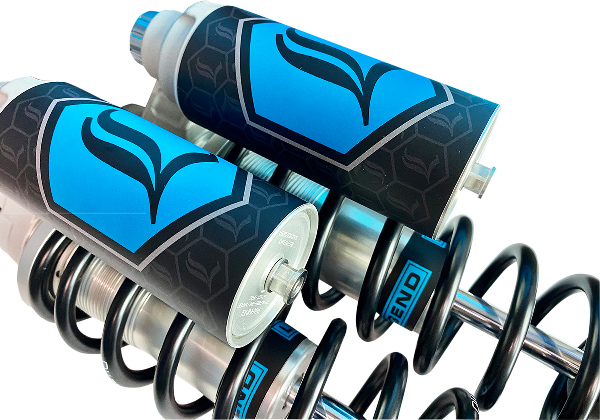 LEGEND SUSPENSION REVO ARC Piggyback Shocks - 14" - Heavy Duty - Clear - '99-'17 Dyna 1310-1941 — image 2