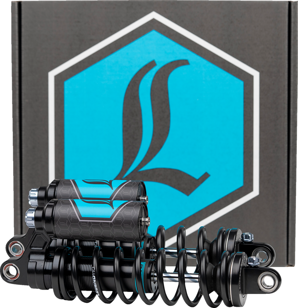 LEGEND SUSPENSION REVO ARC Piggyback Shocks - 14" - Standard - Clear - '04-'22 Sportster 1310-1944 — image 3