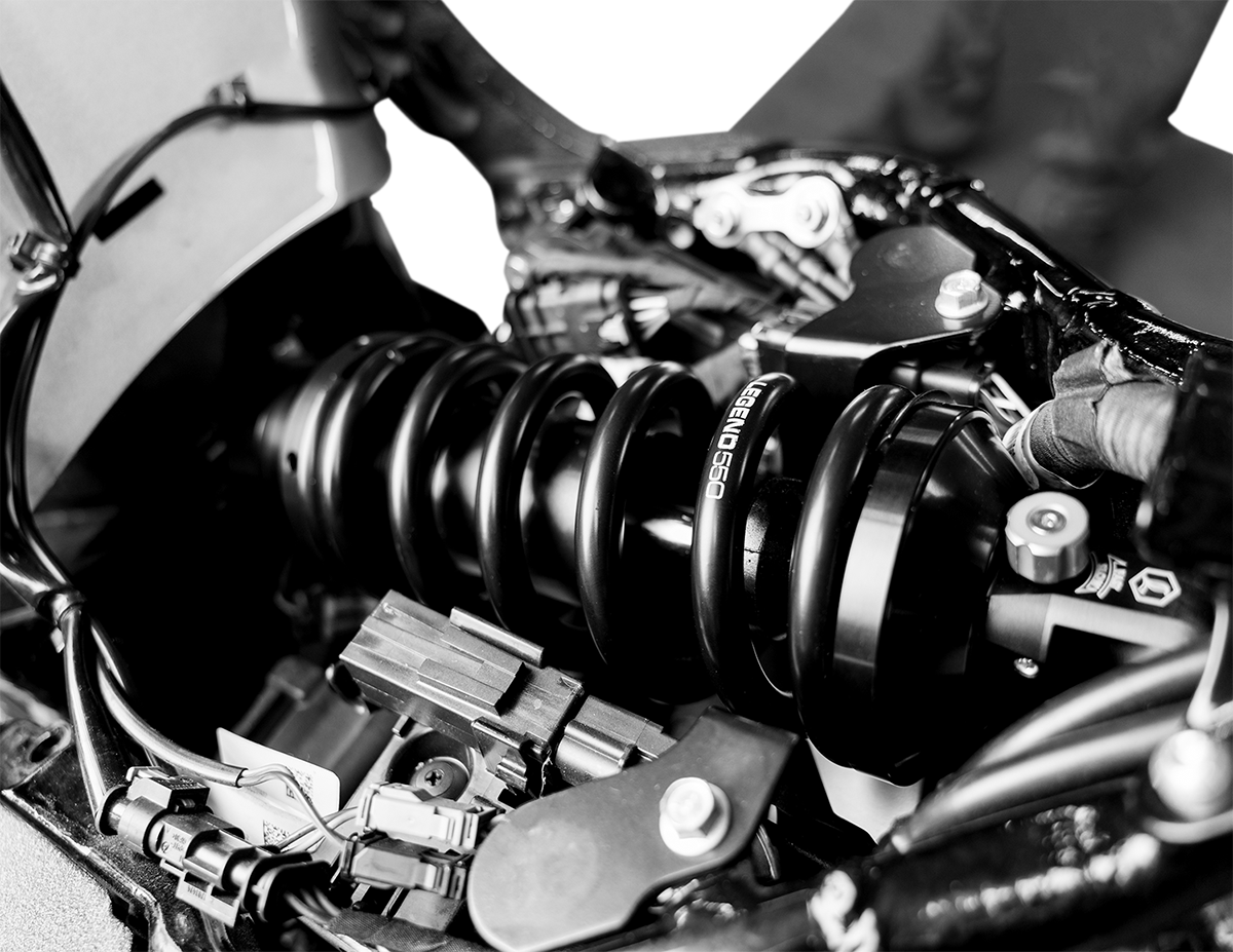 LEGEND SUSPENSION REVO-A Mono Shock - 13" - Heavy Duty - M-Eight Softail Models 1310-2250 — image 4