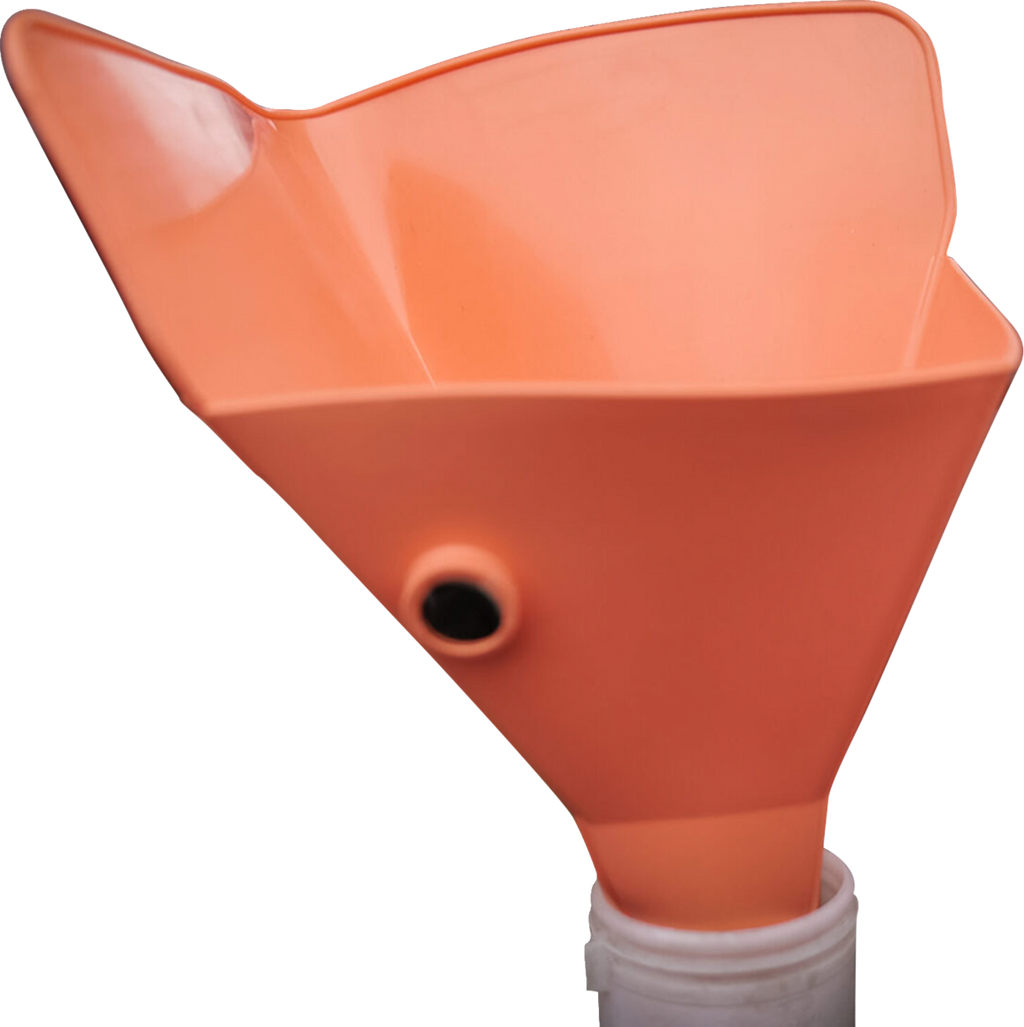 CALIBER Funnels - Flexible/Foldable - Small/Medium/Large - Blue/Orange/Yellow - 3 Pack 13590 — image 5