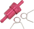EMGO Anodized Aluminum Fuel Filter - Red - 5/16" — image 1
