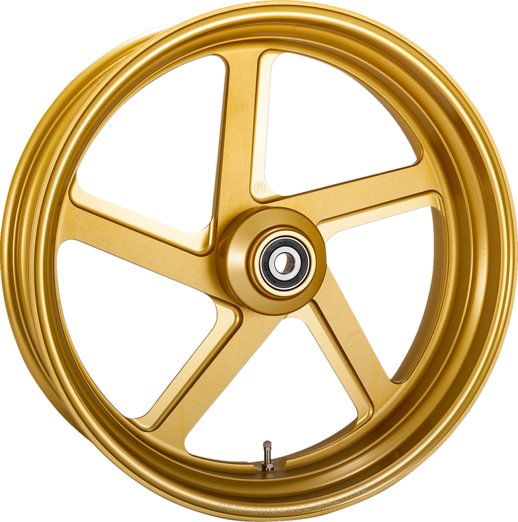 PERFORMANCE MACHINE (PM) Wheel - Pro-Am - Front - Dual Disc/with ABS - Gold Ops™ - 21x3.5 1520-7106R-PROAJ-SMG — image 1