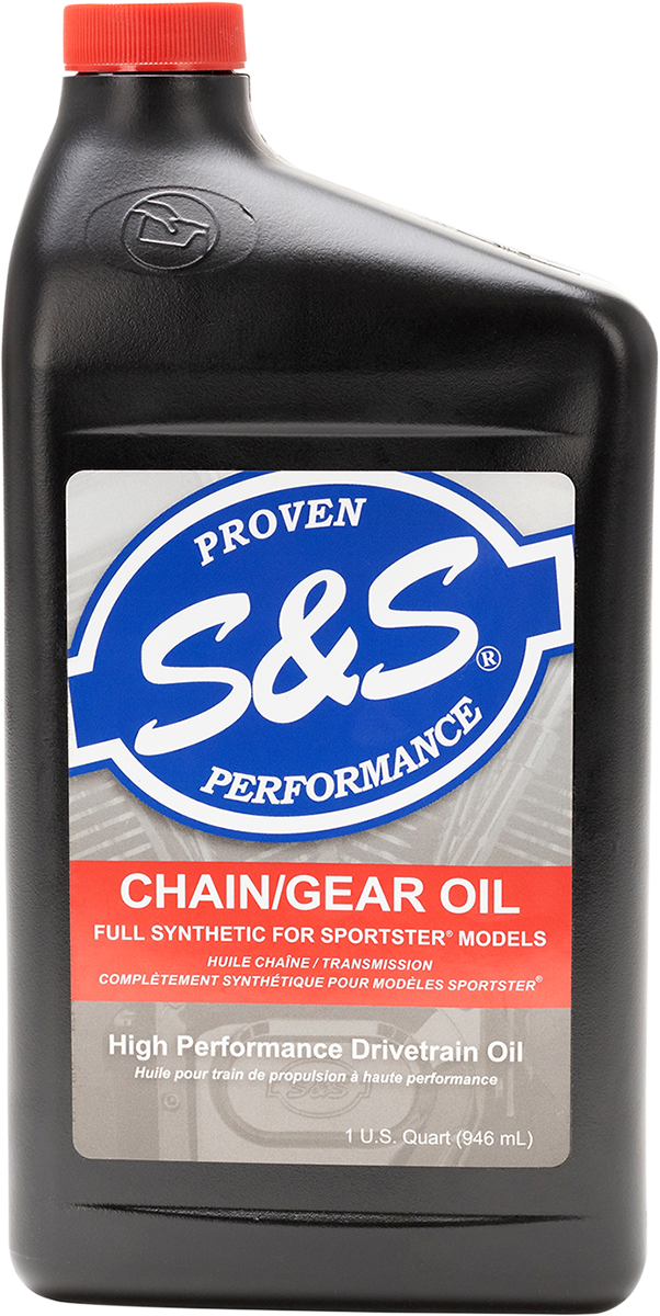 S&S CYCLE Synthetic Chain/Gear Oil - 1 U.S. quart 153763 — image 1