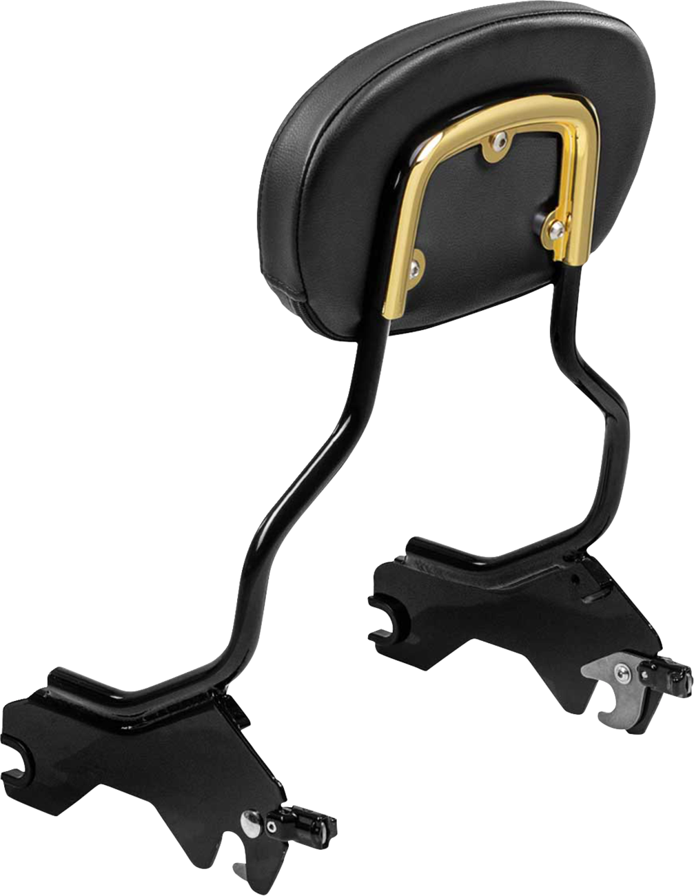 SADDLEMEN Sissy Bar Pad Bracket - Gold 15725GO — image 5