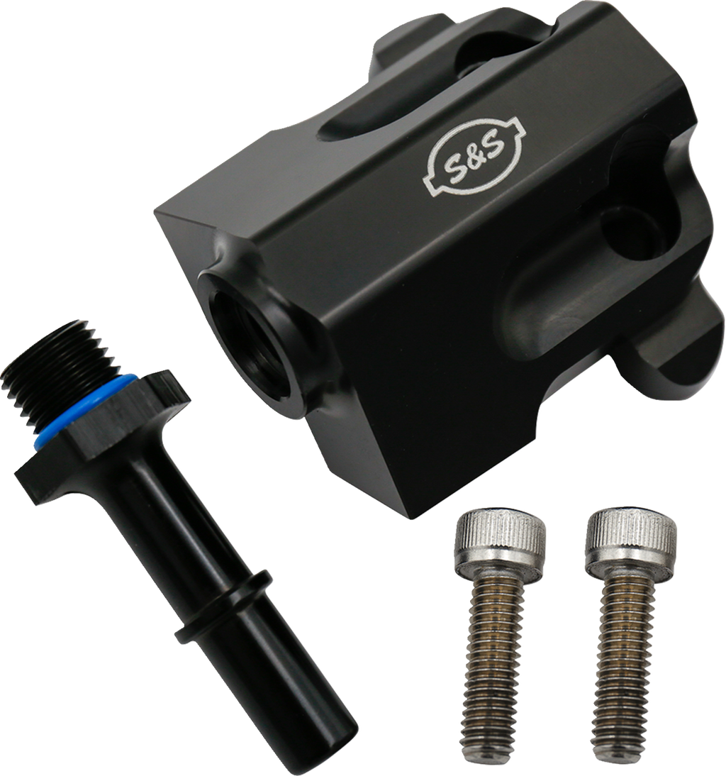 S&S CYCLE Replacement Fuel Rail Kit - Black - M8 Touring 160-0280 — image 1