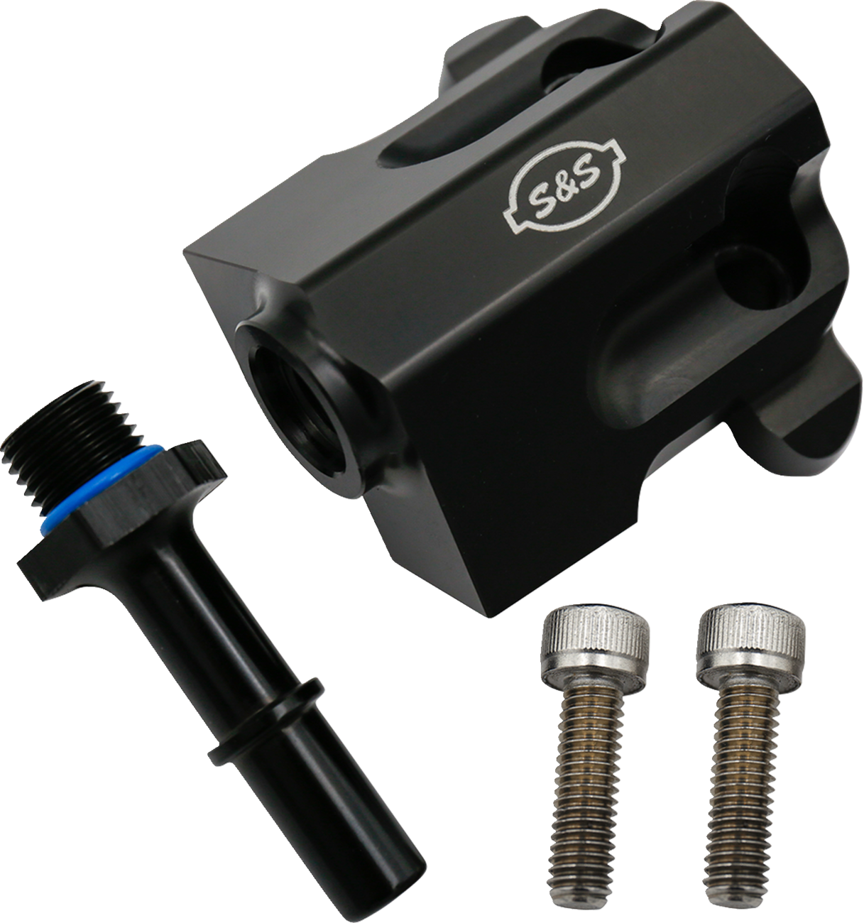 S&S CYCLE Replacement Fuel Rail Kit - Black - M8 Touring 160-0280 — image 1