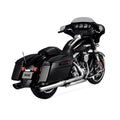 Vance & Hines Twin Slash Round Slip-ons – Chrome – 16672 — manufacturer image 1