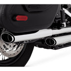 Vance & Hines Twin Slash 3" Slip-ons - Softail – Chrome – 16844 — manufacturer image 5
