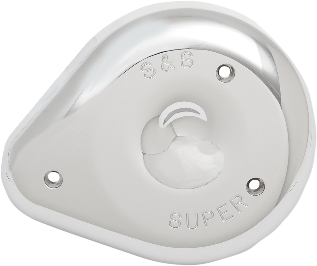 S&S CYCLE Teardrop Air Cleaner Cover - Chrome 17-0378 — image 1