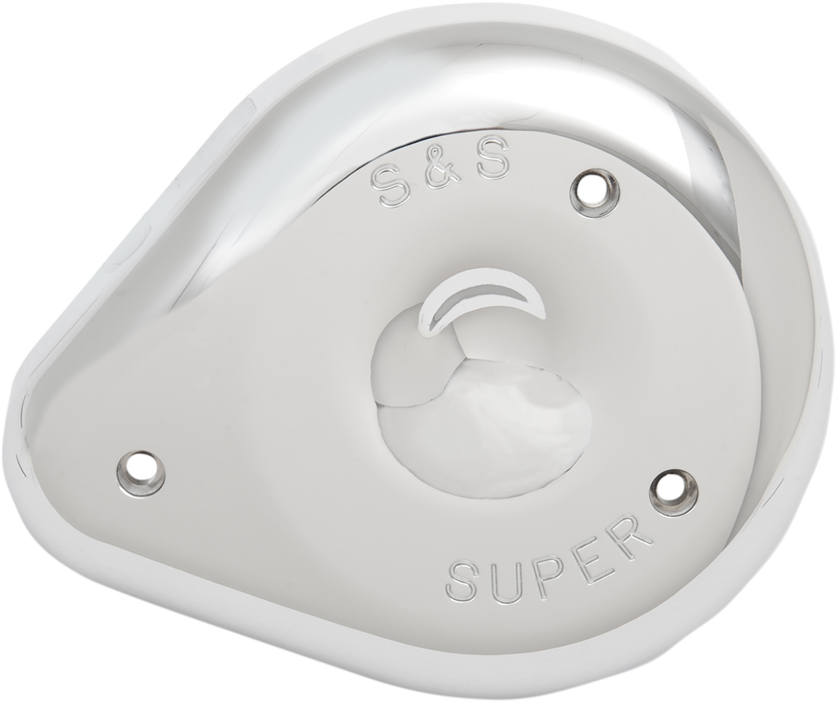 S&S CYCLE Teardrop Air Cleaner Cover - Chrome 17-0378 — image 1