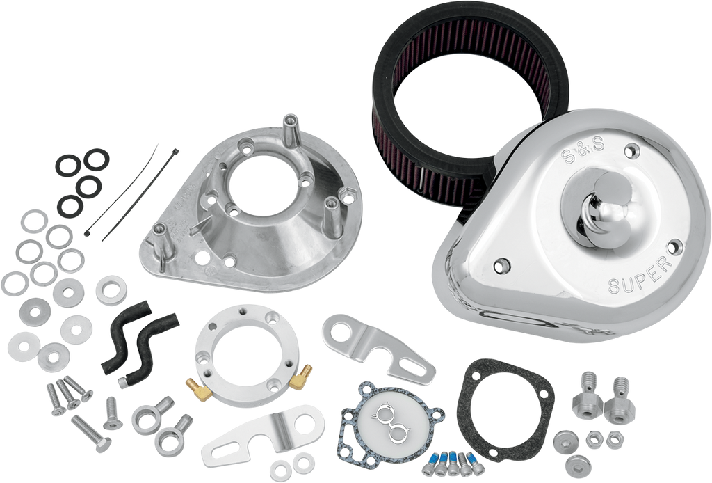 S&S CYCLE Teardrop Air Cleaner Kit - Chrome 17-0403 — image 3