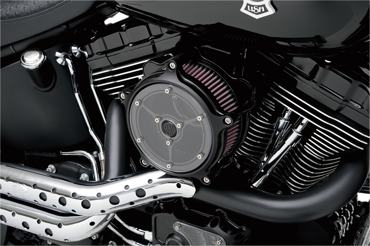 S&S CYCLE Super Stock™ Stealth Air Cleaner Kit - Black 170-0058 — image 2