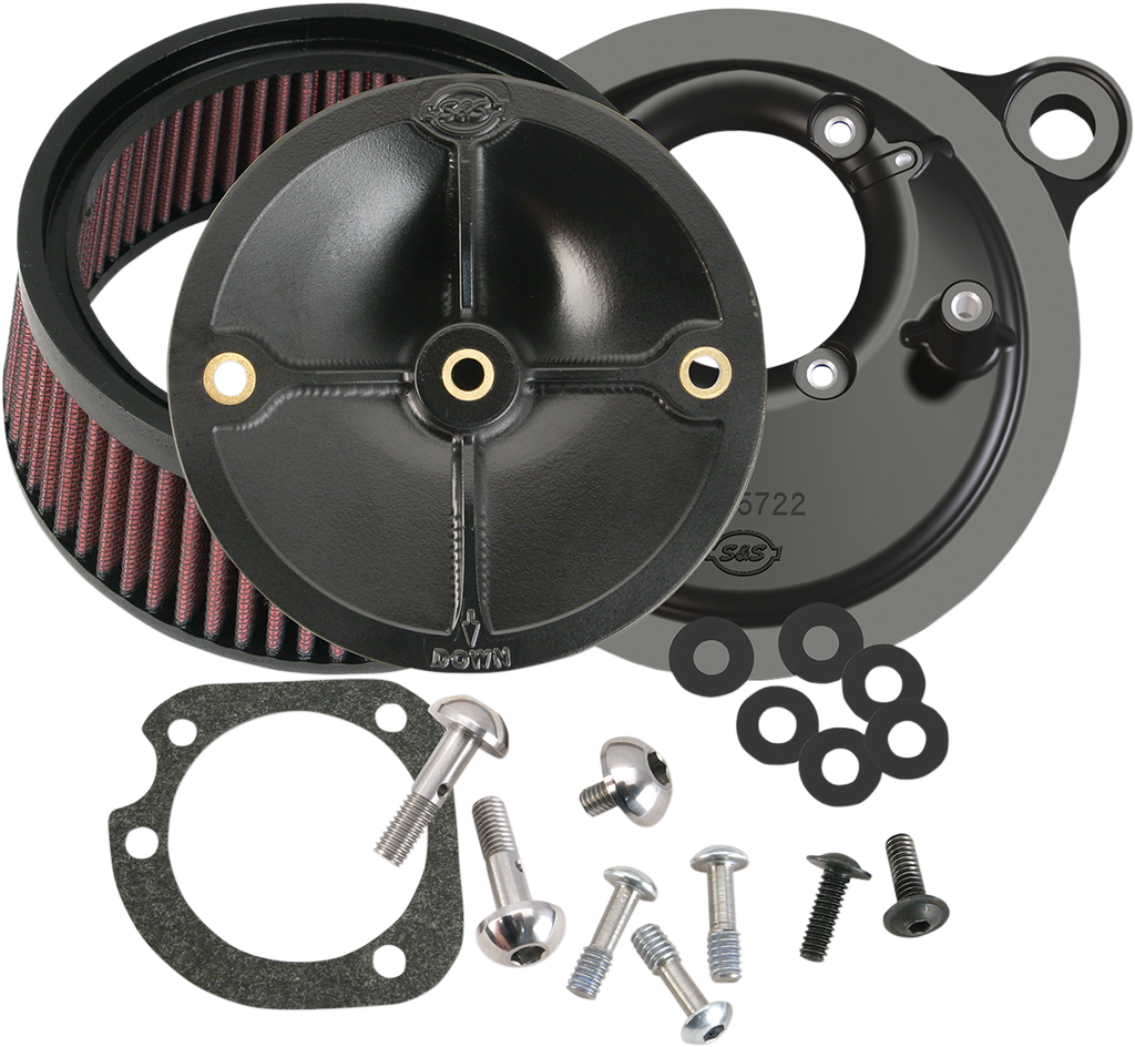 S&S CYCLE Super Stock™ Stealth Air Cleaner Kit - Black 170-0060 — image 1
