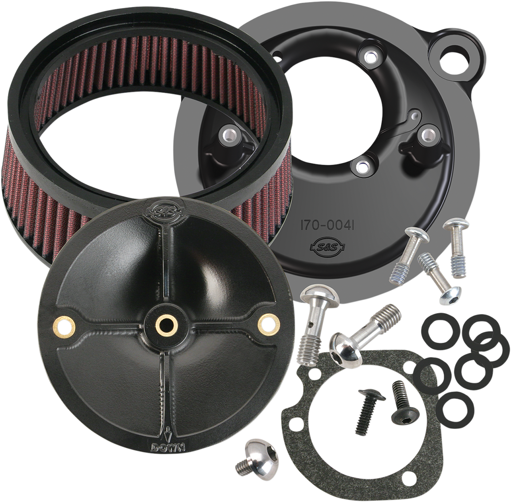 S&S CYCLE Super Stock™ Stealth Air Cleaner Kit - Black 170-0093 — image 1