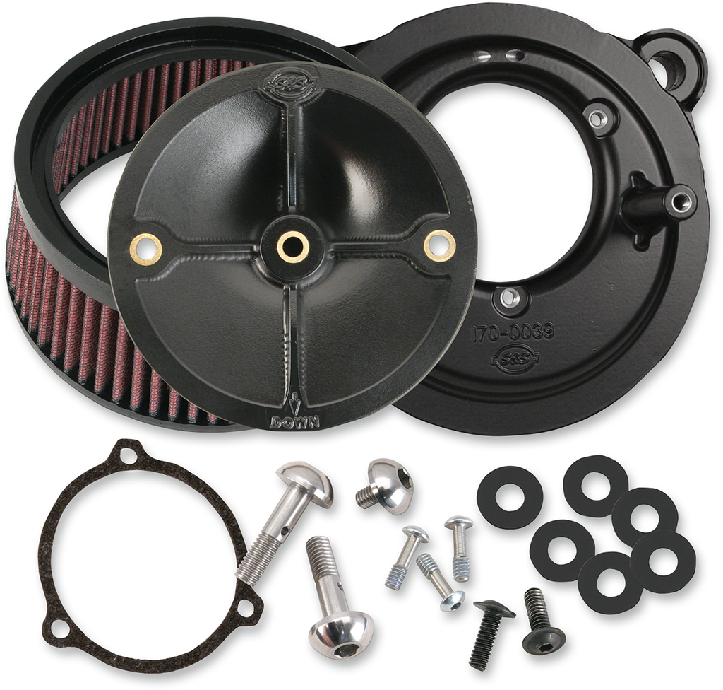 S&S CYCLE Super Stock™ Stealth Air Cleaner Kit - Black 170-0164 — image 1