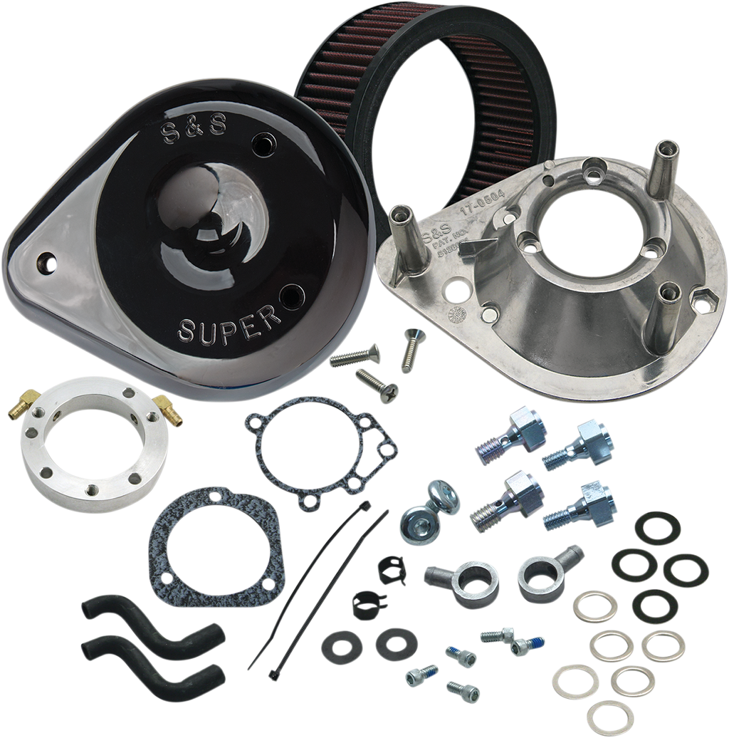 S&S CYCLE Teardrop Air Cleaner Kit - Gloss Black 170-0181A — image 1