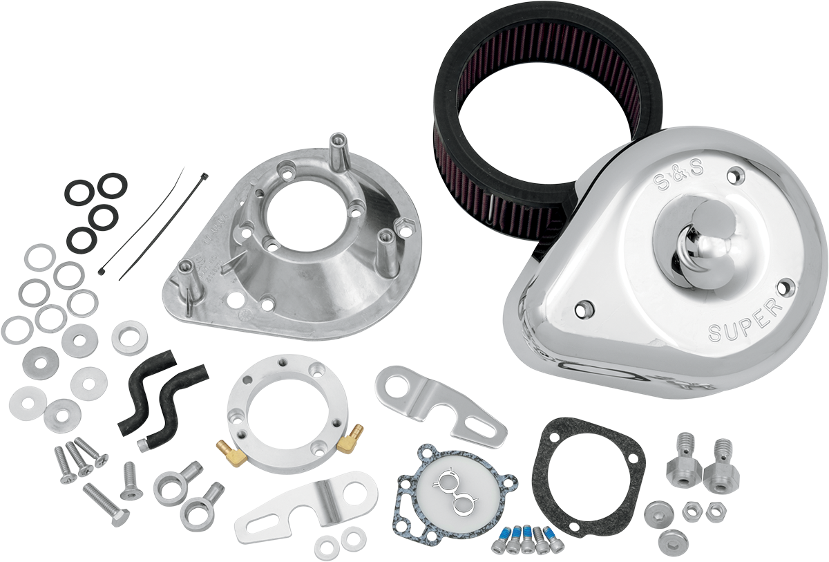 S&S CYCLE Teardrop Air Cleaner Kit - Gloss Black 170-0181A — image 2