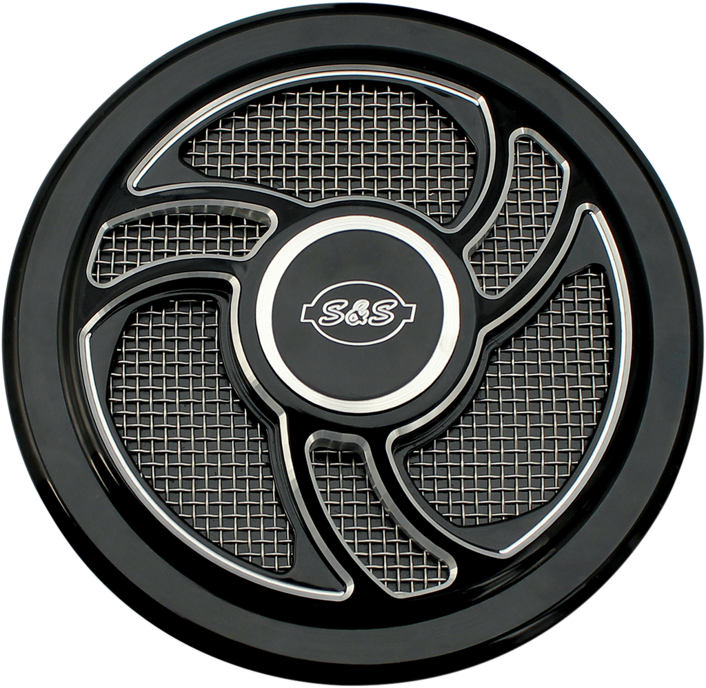 S&S CYCLE Air Cleaner Cover - Torker - Black 170-0206 — image 1