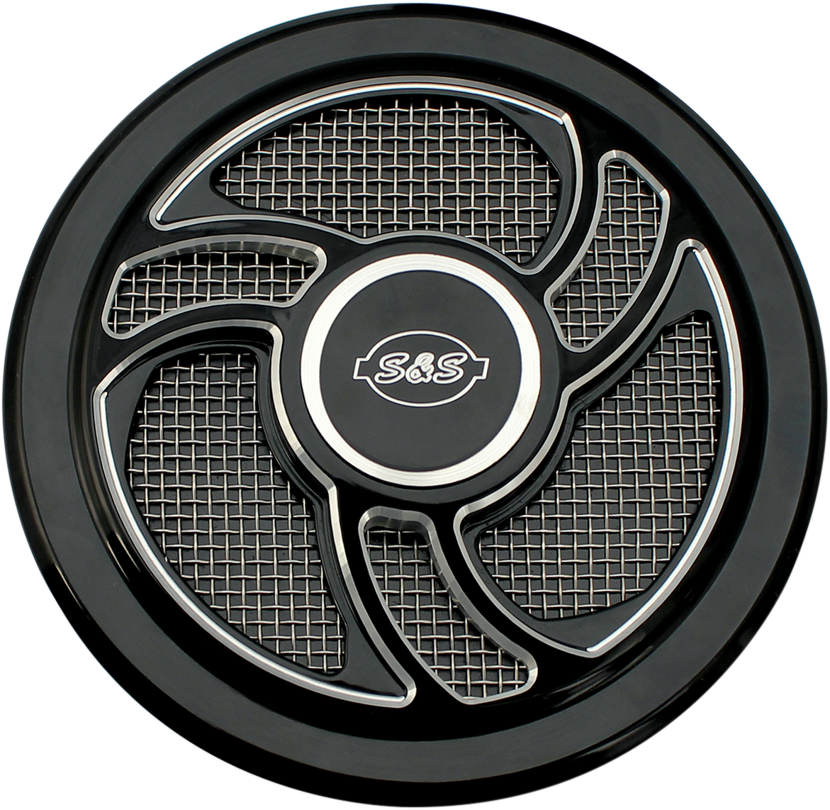 S&S CYCLE Air Cleaner Cover - Torker - Black 170-0206 — image 1