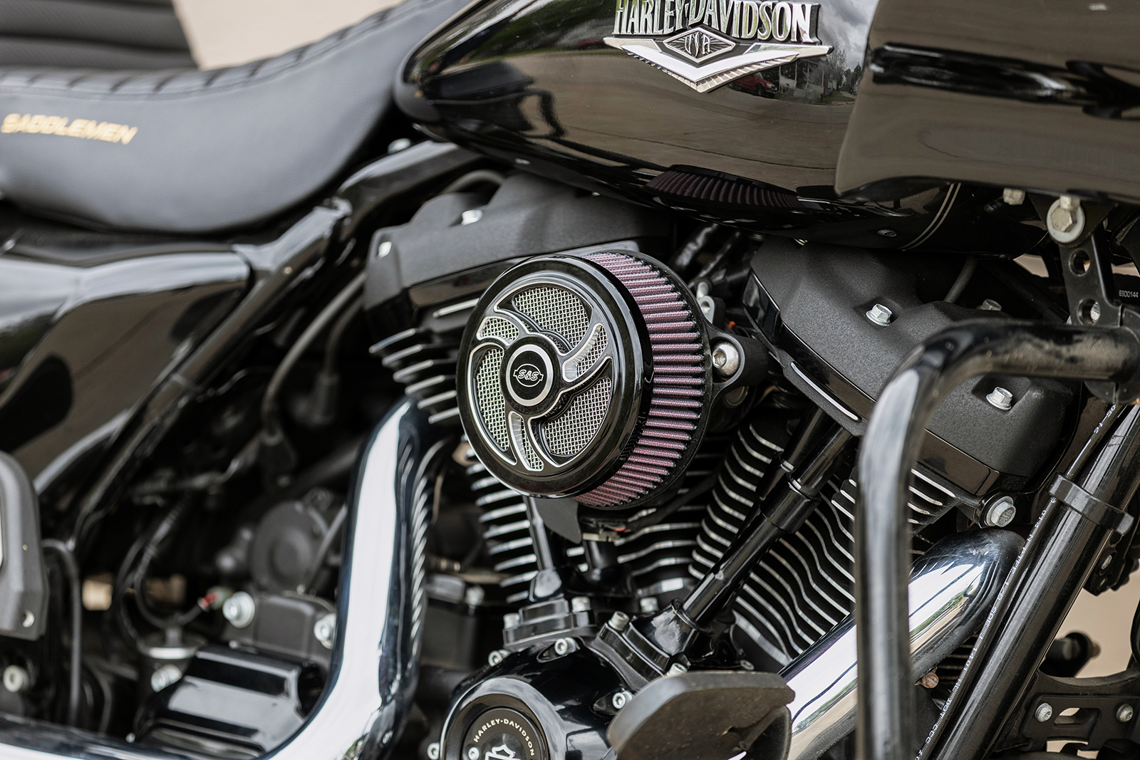 S&S CYCLE Air Cleaner Cover - Torker - Black 170-0206 — image 3