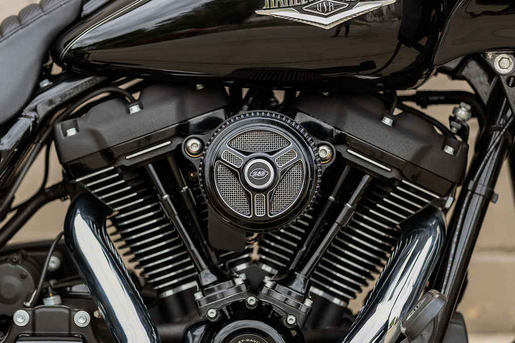 S&S CYCLE Air Cleaner Cover - Triple-Spoke - Black 170-0210 — image 3