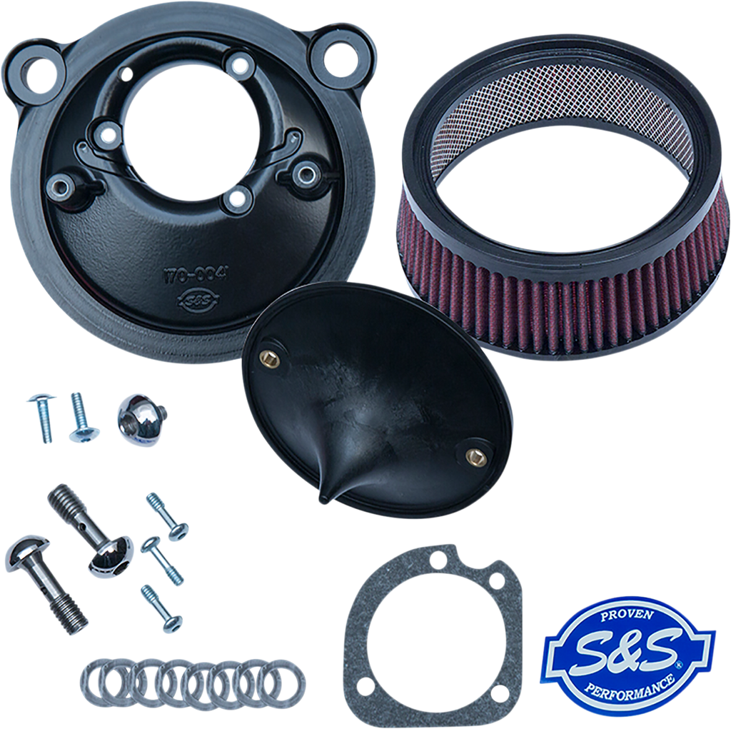 S&S CYCLE Super Stock™ Stealth Air Cleaner Kit - Black 170-0302E — image 1
