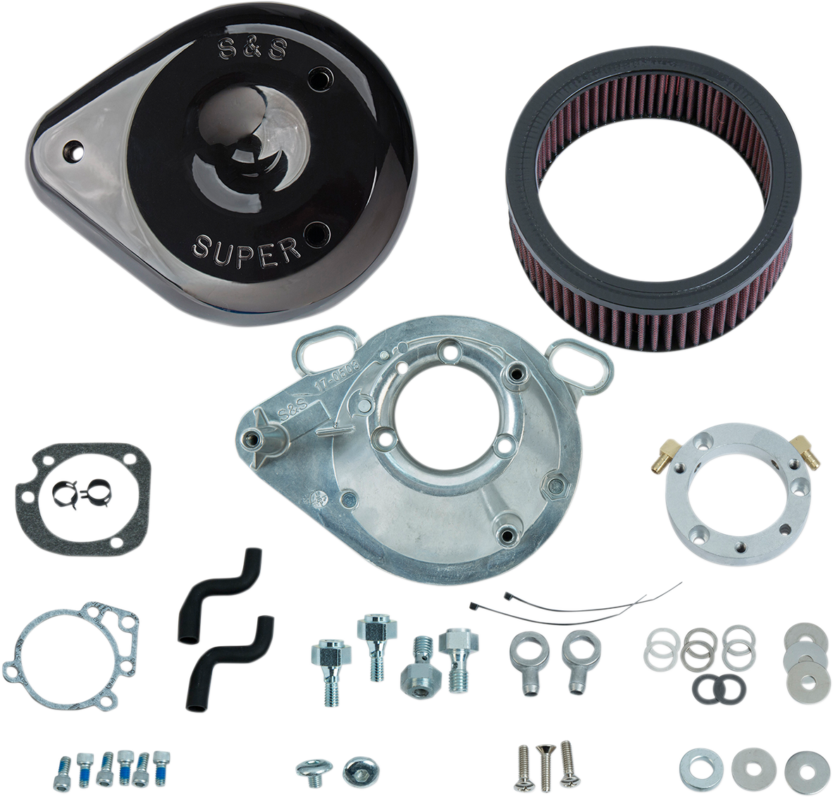 S&S CYCLE Teardrop Air Cleaner - Gloss Black 170-0304B — image 1