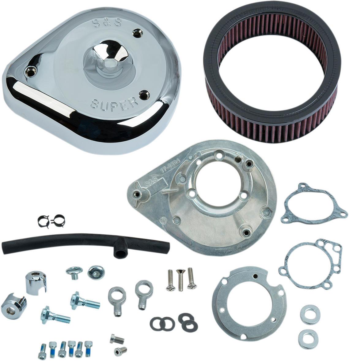S&S CYCLE Teardrop Air Cleaner - Chrome 170-0305B — image 1