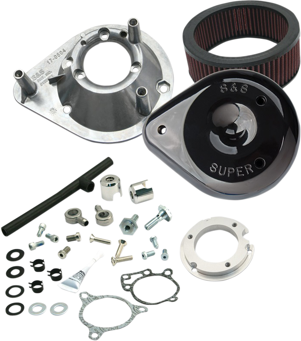 S&S CYCLE Teardrop Air Cleaner - Gloss Black 170-0312B — image 1