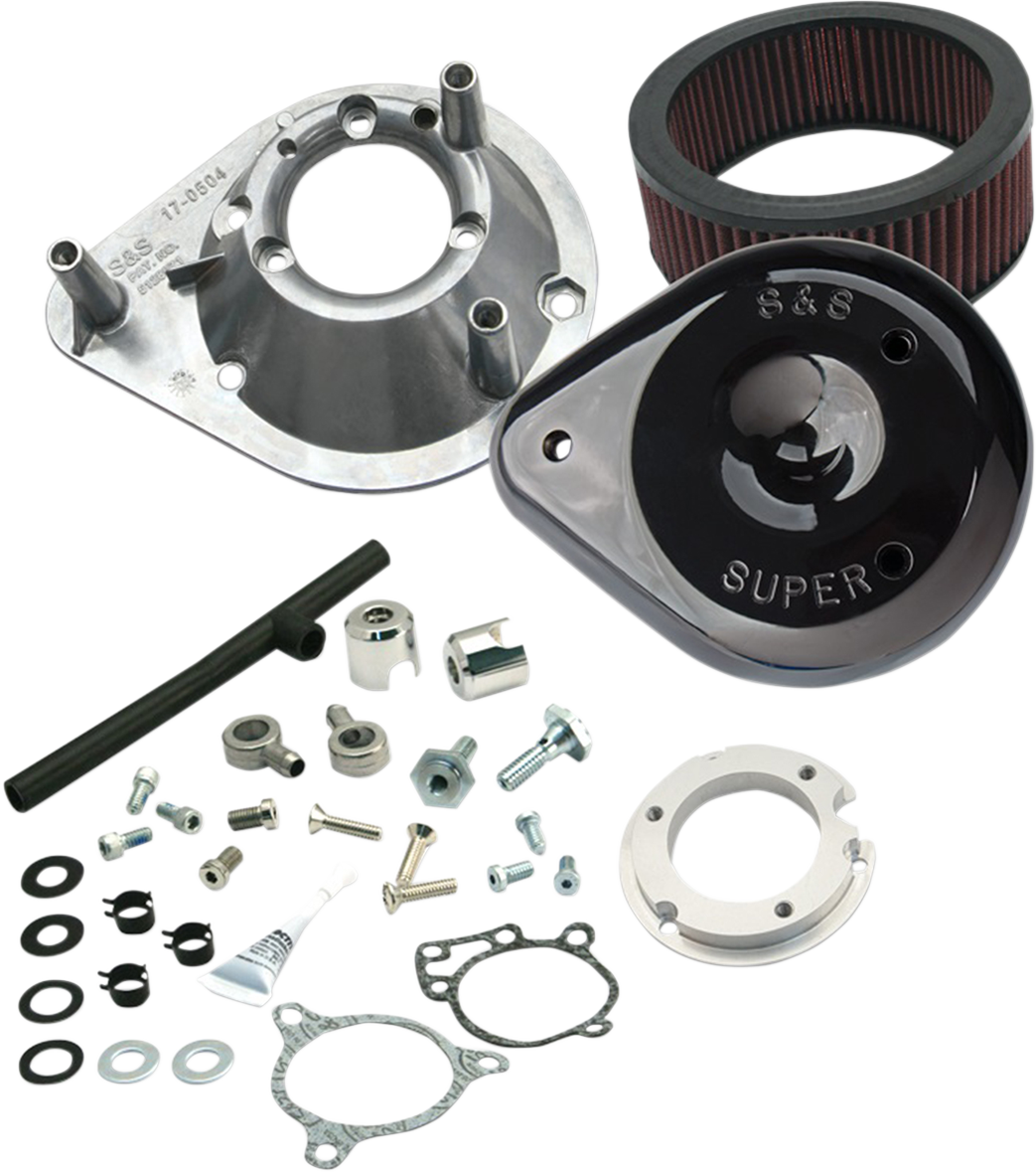 S&S CYCLE Teardrop Air Cleaner - Gloss Black 170-0312B — image 1