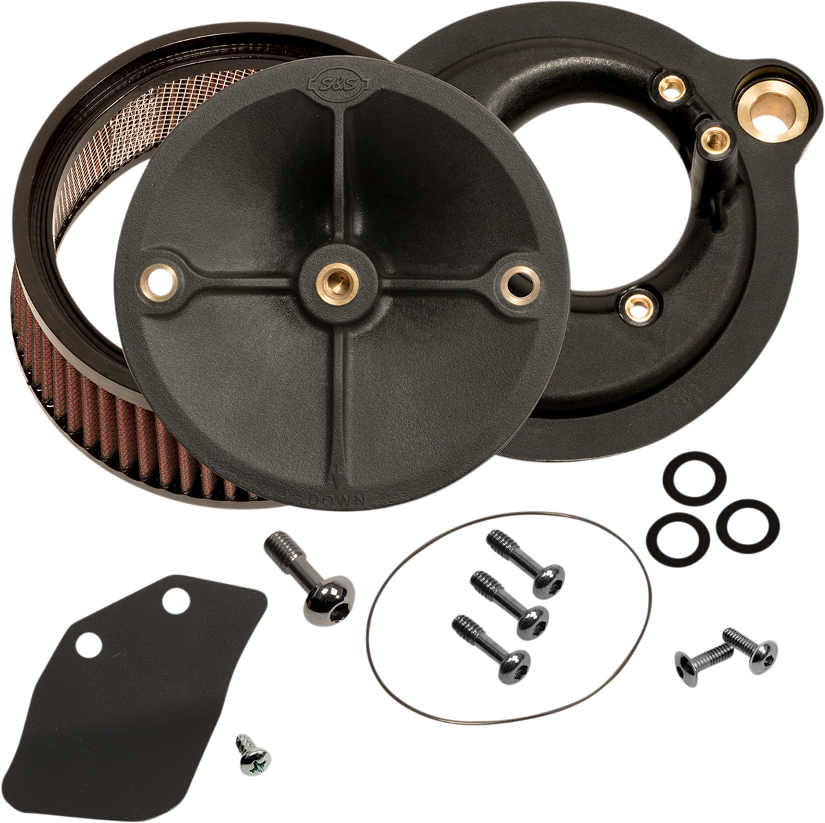 S&S CYCLE Super Stock™ Stealth Air Cleaner Kit - Black 170-0354C — image 2