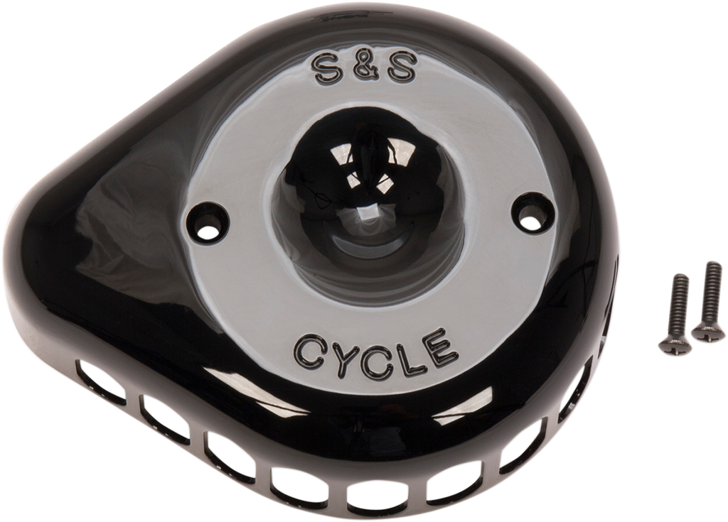 S&S CYCLE Air Cleaner Cover - Mini Teardrop - Black 170-0366 — image 1