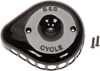 S&S CYCLE Air Cleaner Cover - Mini Teardrop - Black 170-0366 — image 1