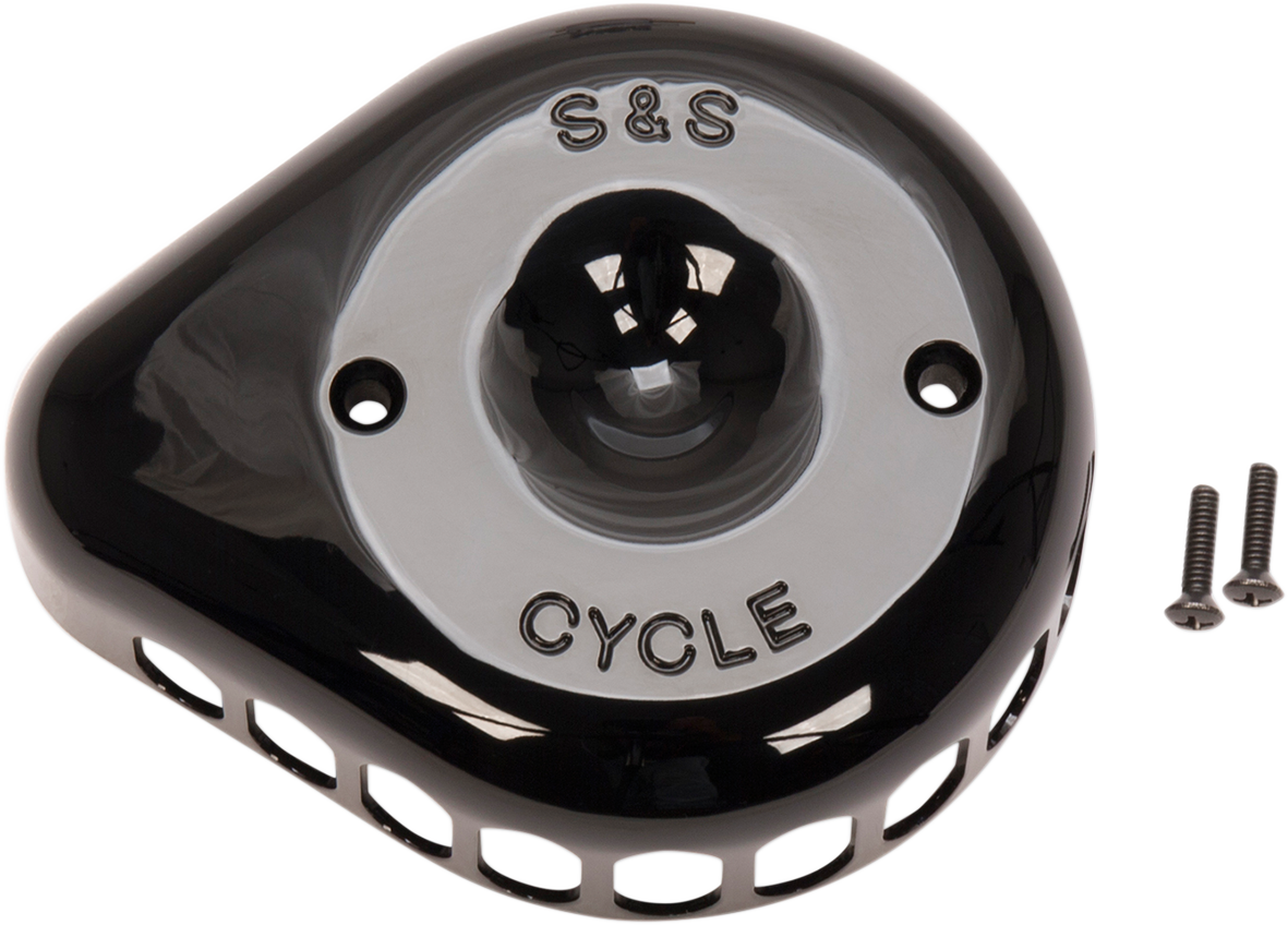 S&S CYCLE Air Cleaner Cover - Mini Teardrop - Black 170-0366 — image 1