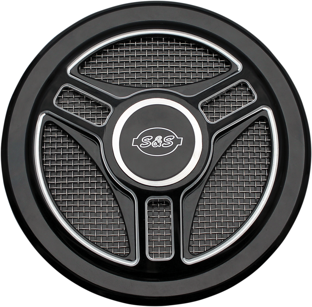 S&S CYCLE Air Cleaner Cover - Mini Teardrop - Black 170-0366 — image 4