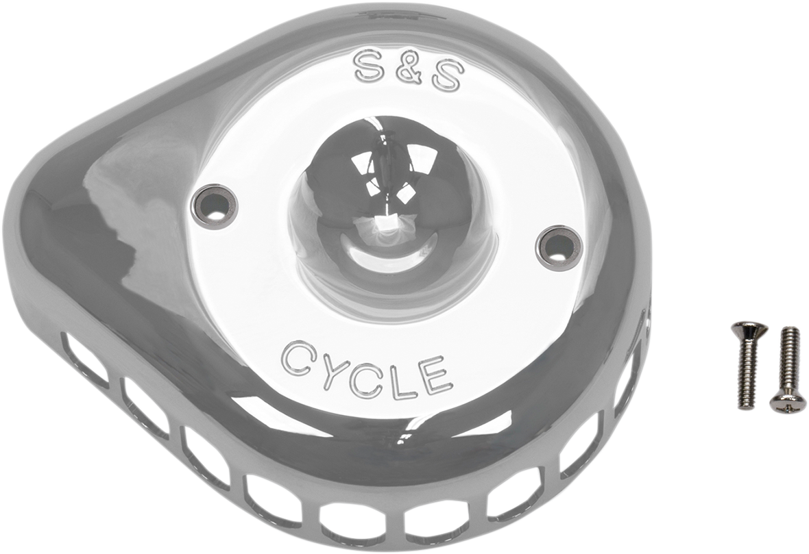 S&S CYCLE Air Cleaner Cover - Mini Teardrop - Chrome 170-0367 — image 1