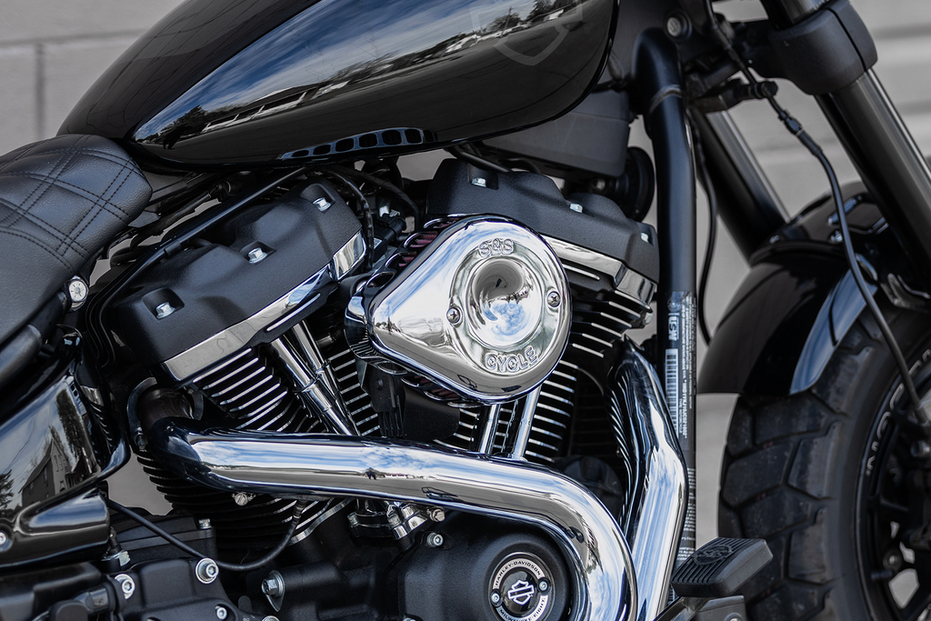 S&S CYCLE Air Cleaner Cover - Mini Teardrop - Chrome 170-0367 — image 2