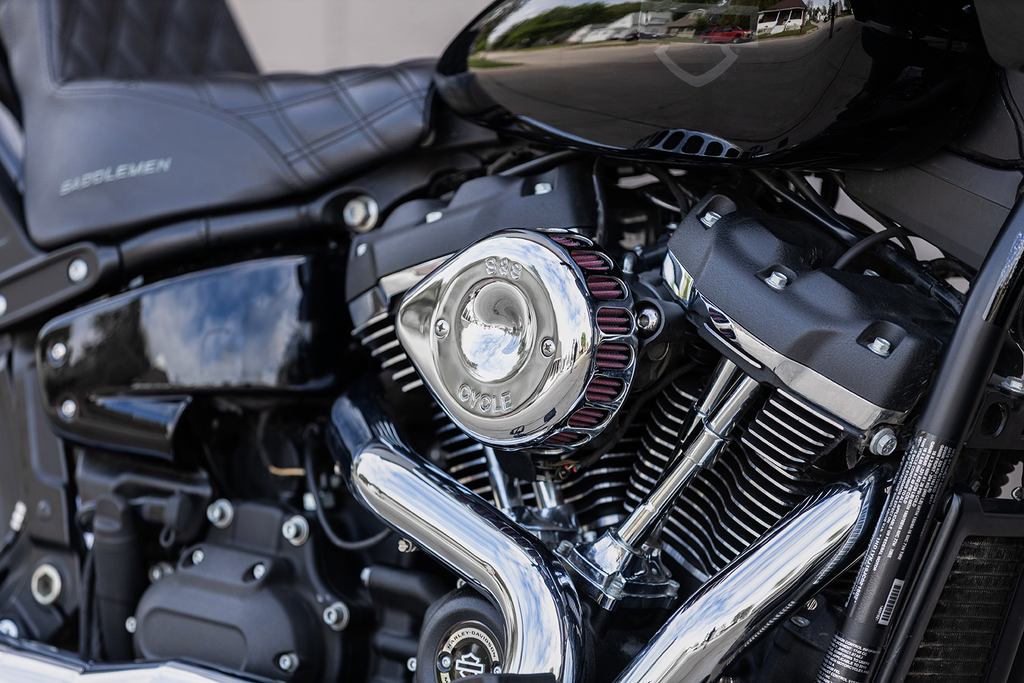 S&S CYCLE Air Cleaner Cover - Mini Teardrop - Chrome 170-0367 — image 3