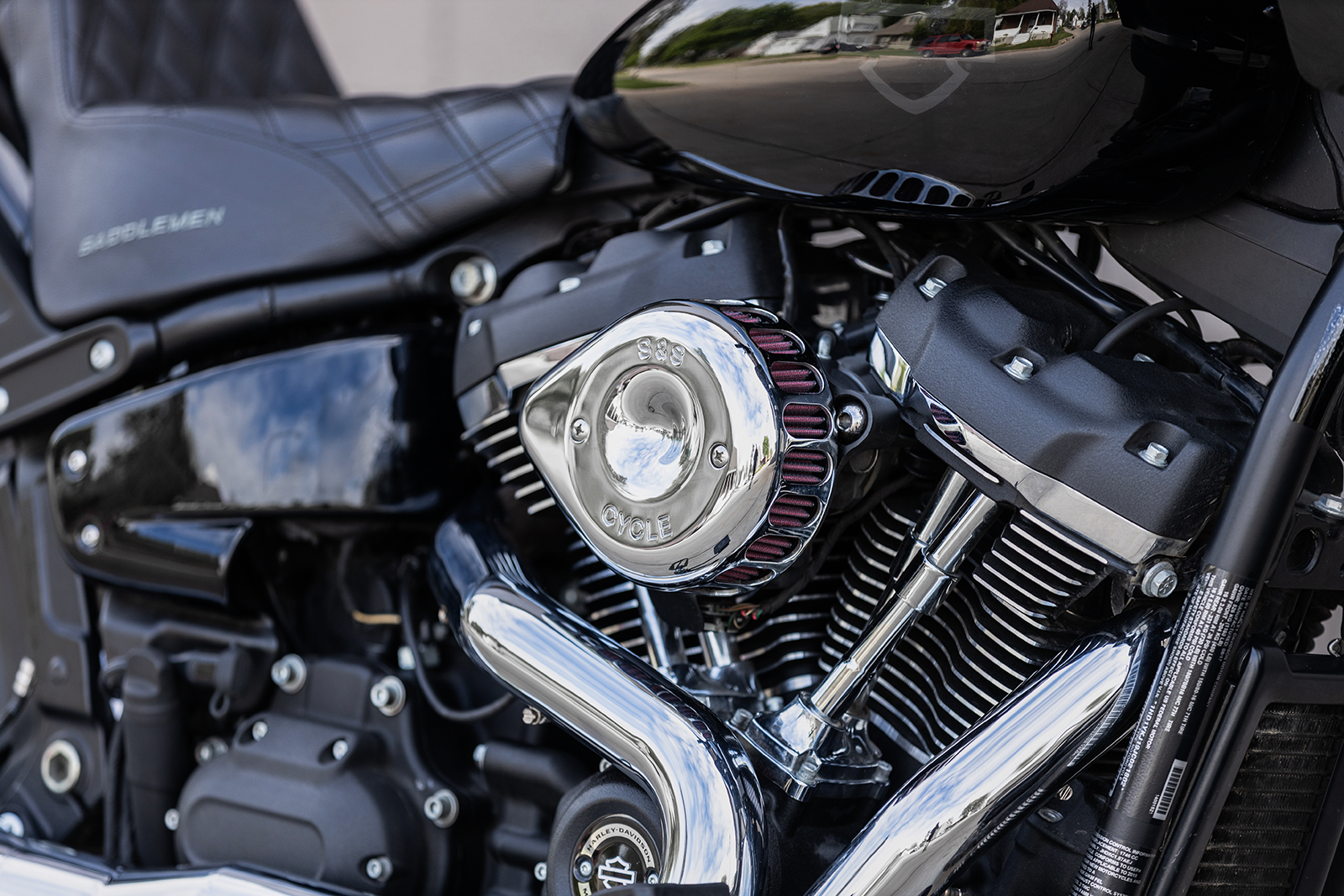 S&S CYCLE Air Cleaner Cover - Mini Teardrop - Chrome 170-0367 — image 3