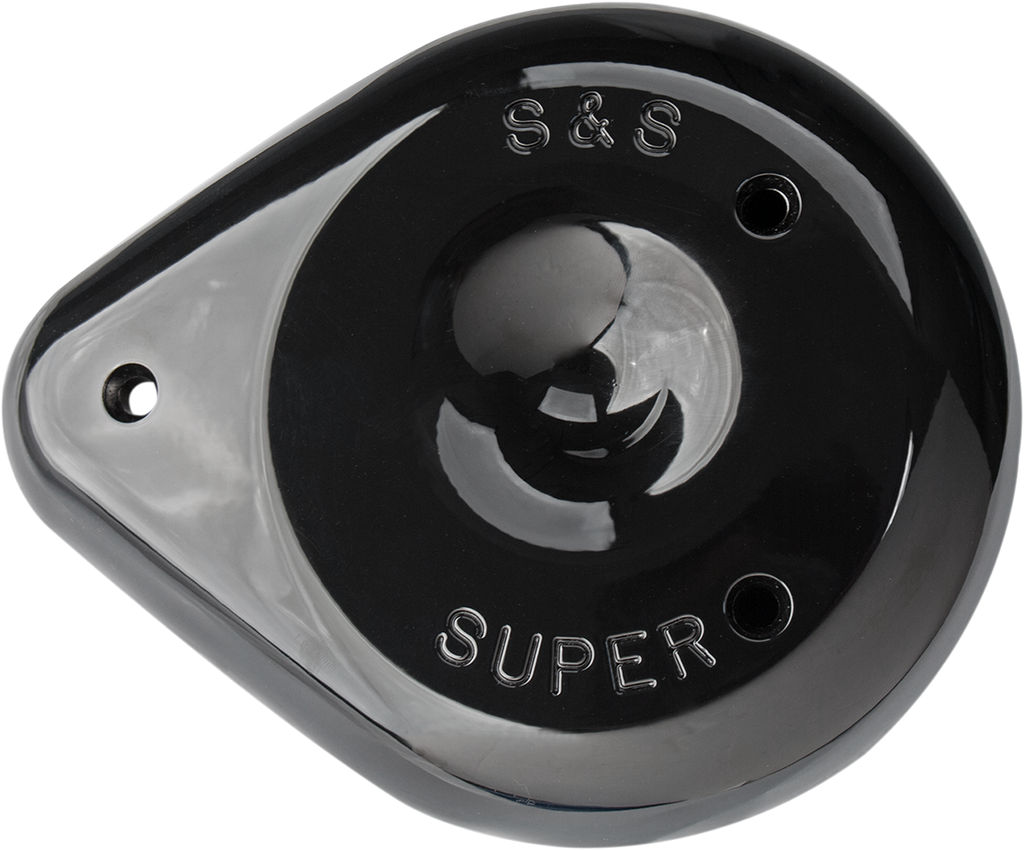 S&S CYCLE Teardrop Air Cleaner Cover - Gloss Black 170-0384A — image 1