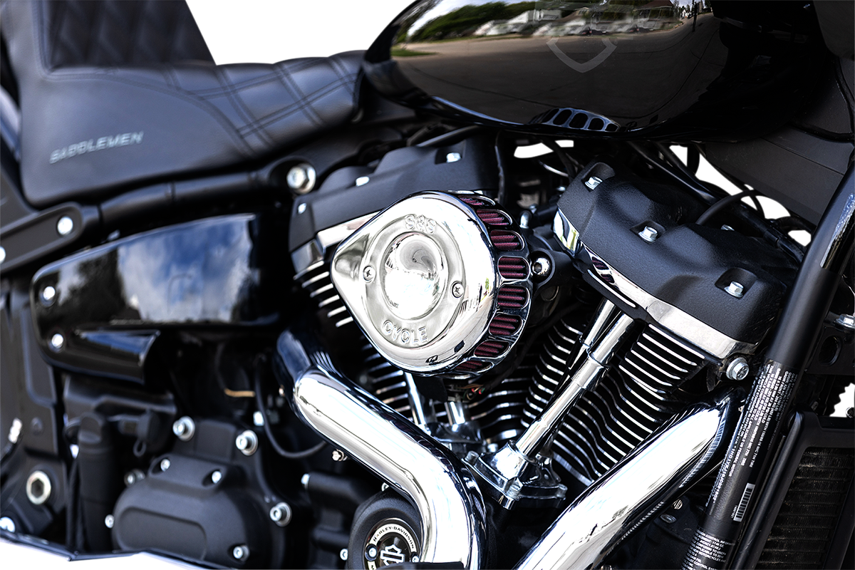 S&S CYCLE Mini Teardrop Stealth Air Cleaner Kit - Chrome 170-0435C — image 3