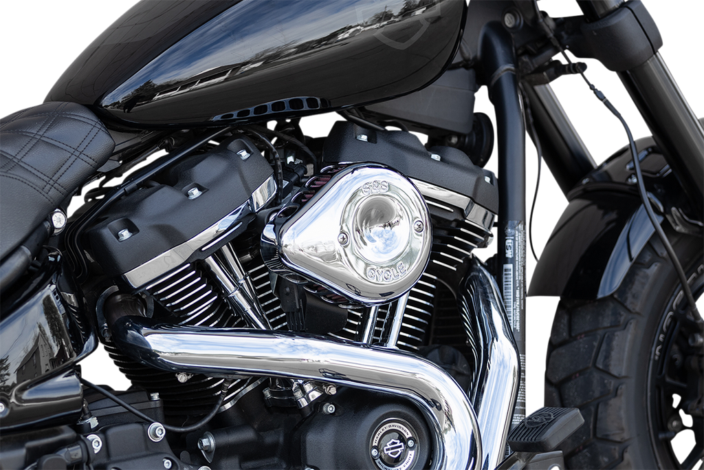 S&S CYCLE Mini Teardrop Stealth Air Cleaner Kit - Chrome 170-0435C — image 4