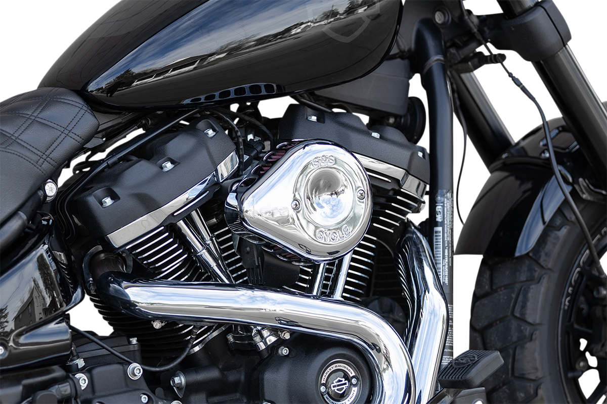 S&S CYCLE Mini Teardrop Stealth Air Cleaner Kit - Chrome 170-0435C — image 4