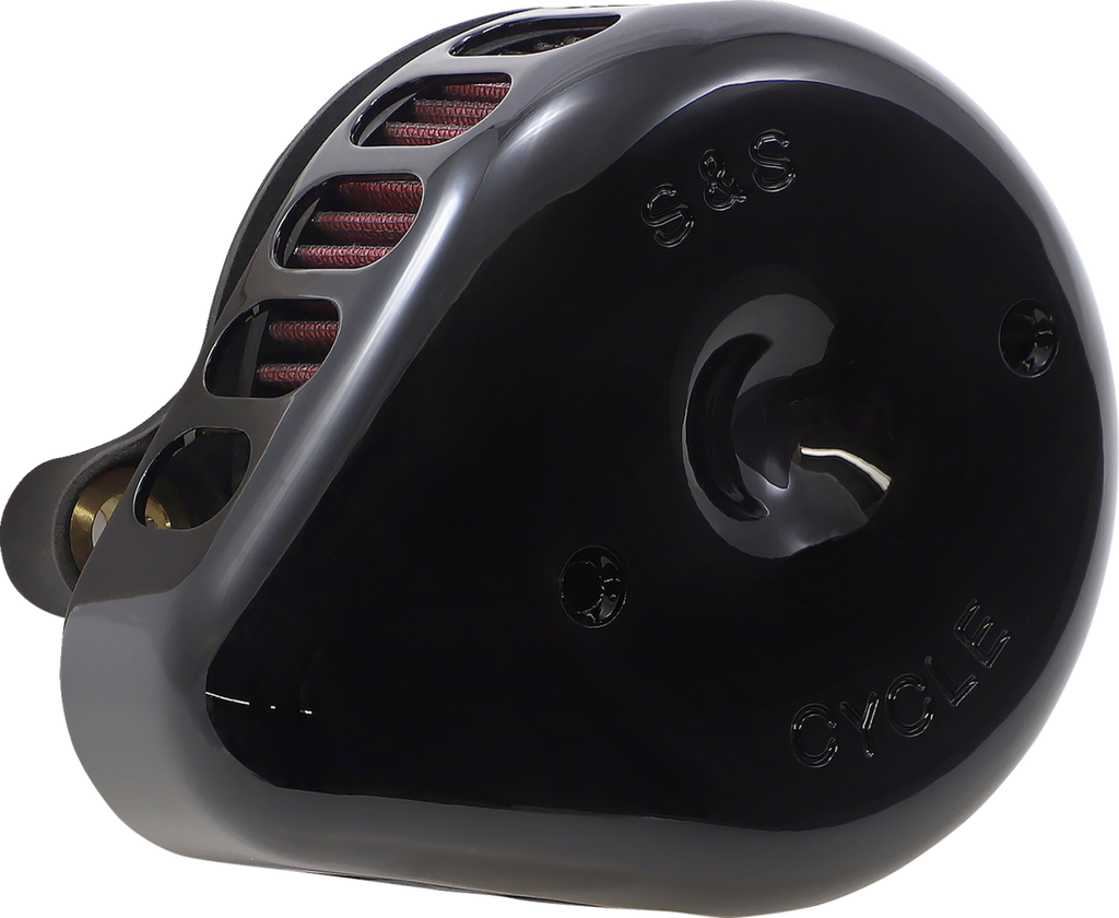 S&S CYCLE Mini Teardrop Stealth Air Cleaner Kit - Gloss Black 170-0436C — image 1