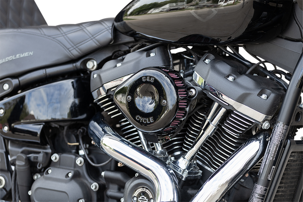 S&S CYCLE Mini Teardrop Stealth Air Cleaner Kit - Gloss Black 170-0436C — image 4