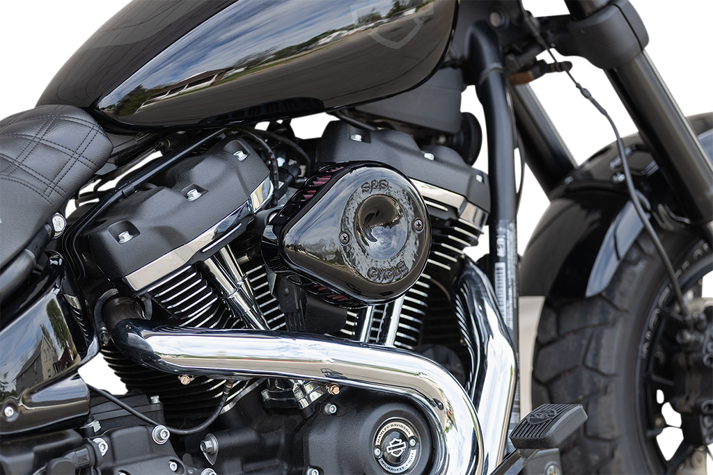 S&S CYCLE Mini Teardrop Stealth Air Cleaner Kit - Gloss Black 170-0436C — image 5
