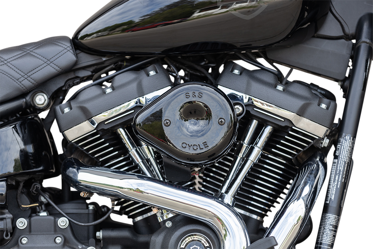 S&S CYCLE Mini Teardrop Stealth Air Cleaner Kit - Gloss Black 170-0436C — image 7